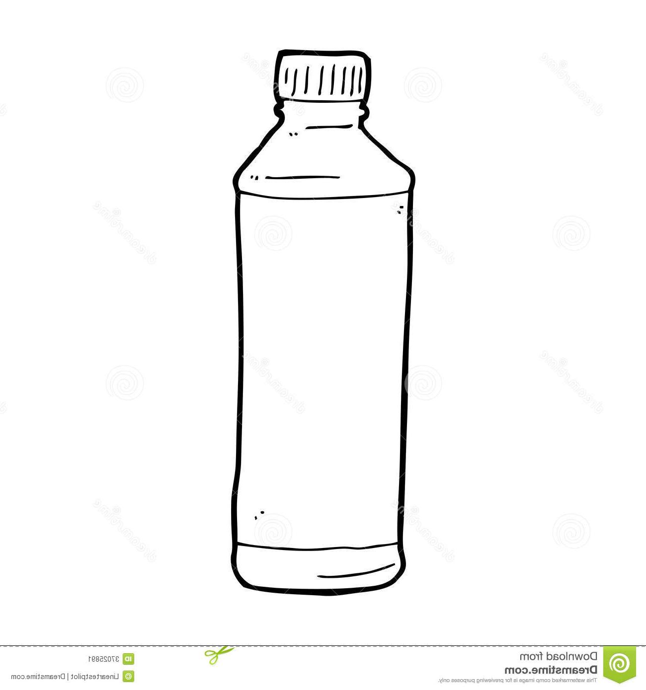 Water bottle drawing.