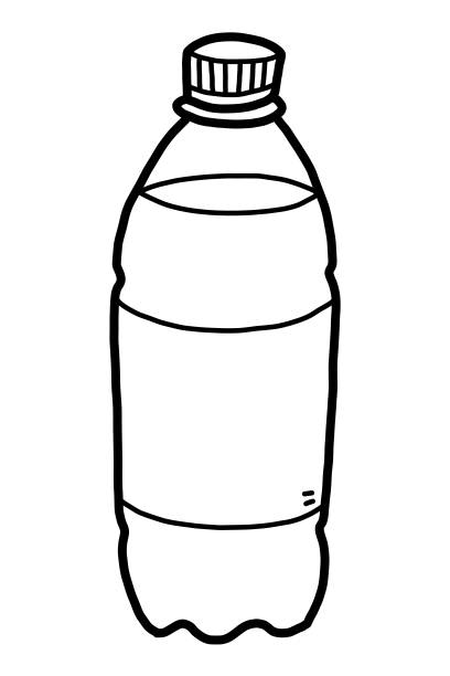 Bottled water drawing.