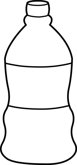 Water Bottle Clipart Black And White