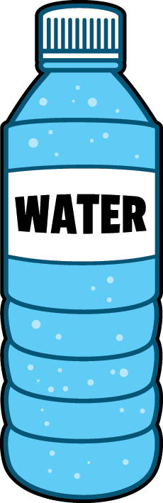 water bottle clipart realistic