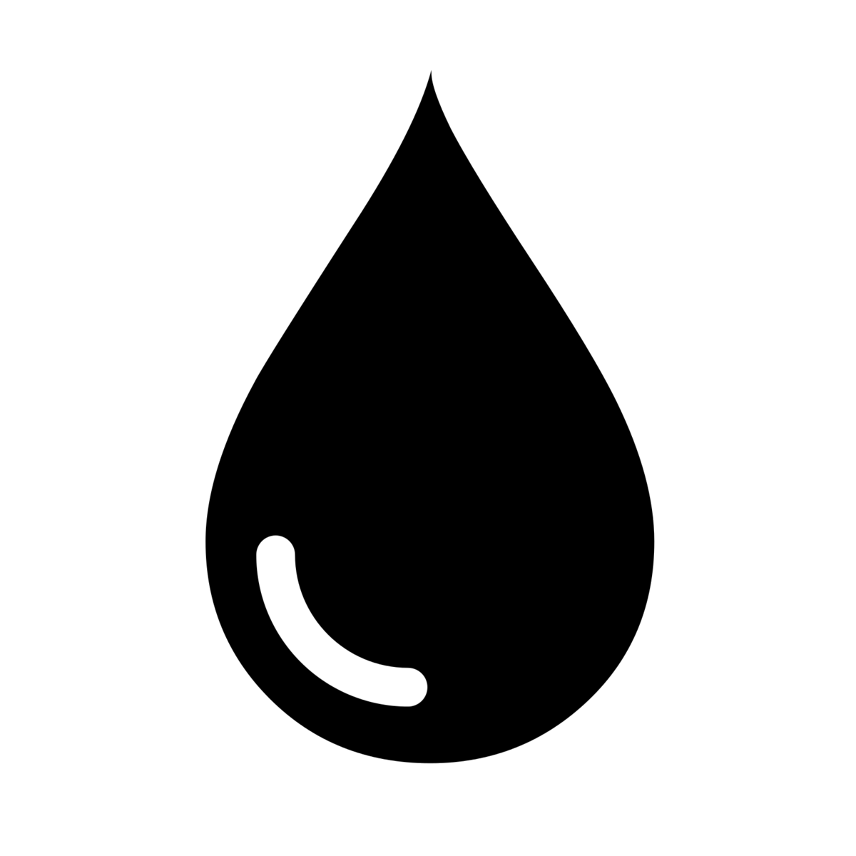 Water Drop Clipart Black And White Transparent Png