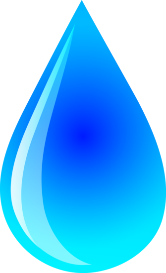 Blue Water Droplet Design