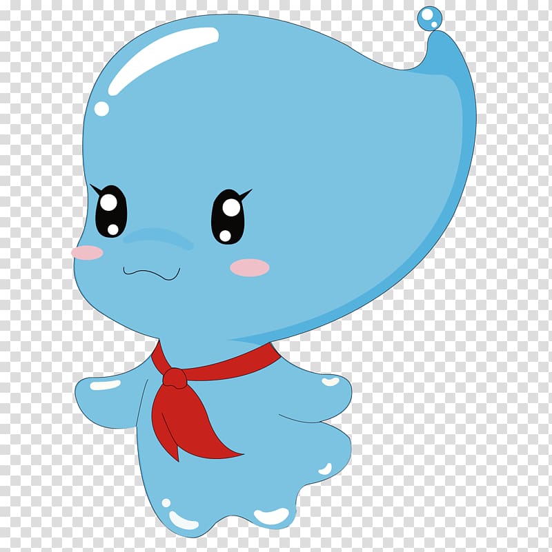 Water Cartoon, Cute water baby transparent background PNG