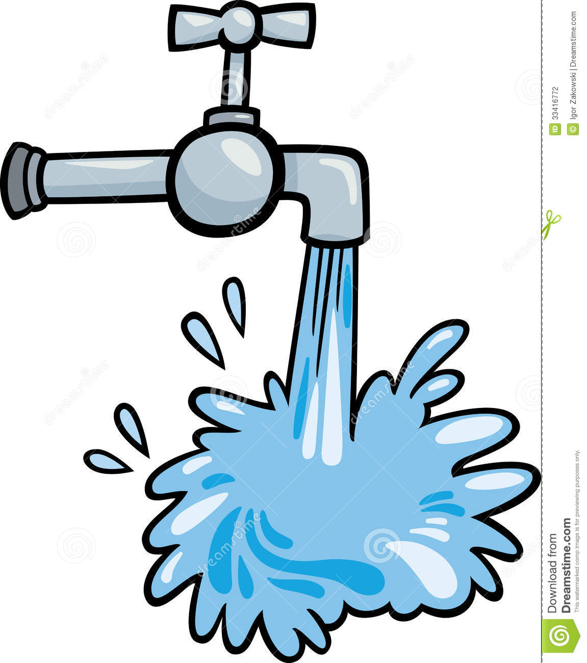 Water faucet clipart.