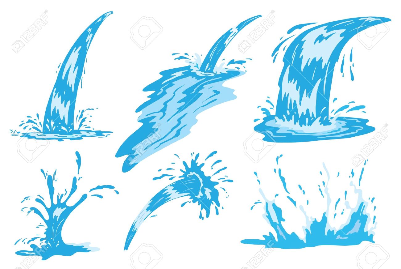 water clipart flowing