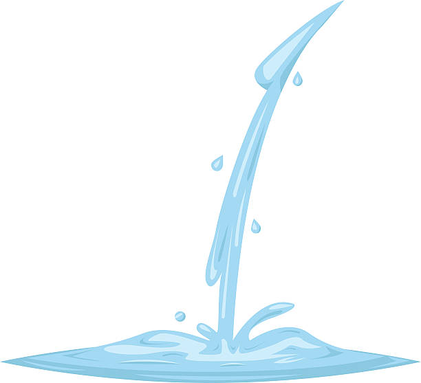 Water flowing clipart