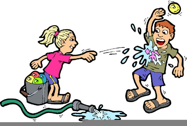 Free Clipart Children Playing In Water