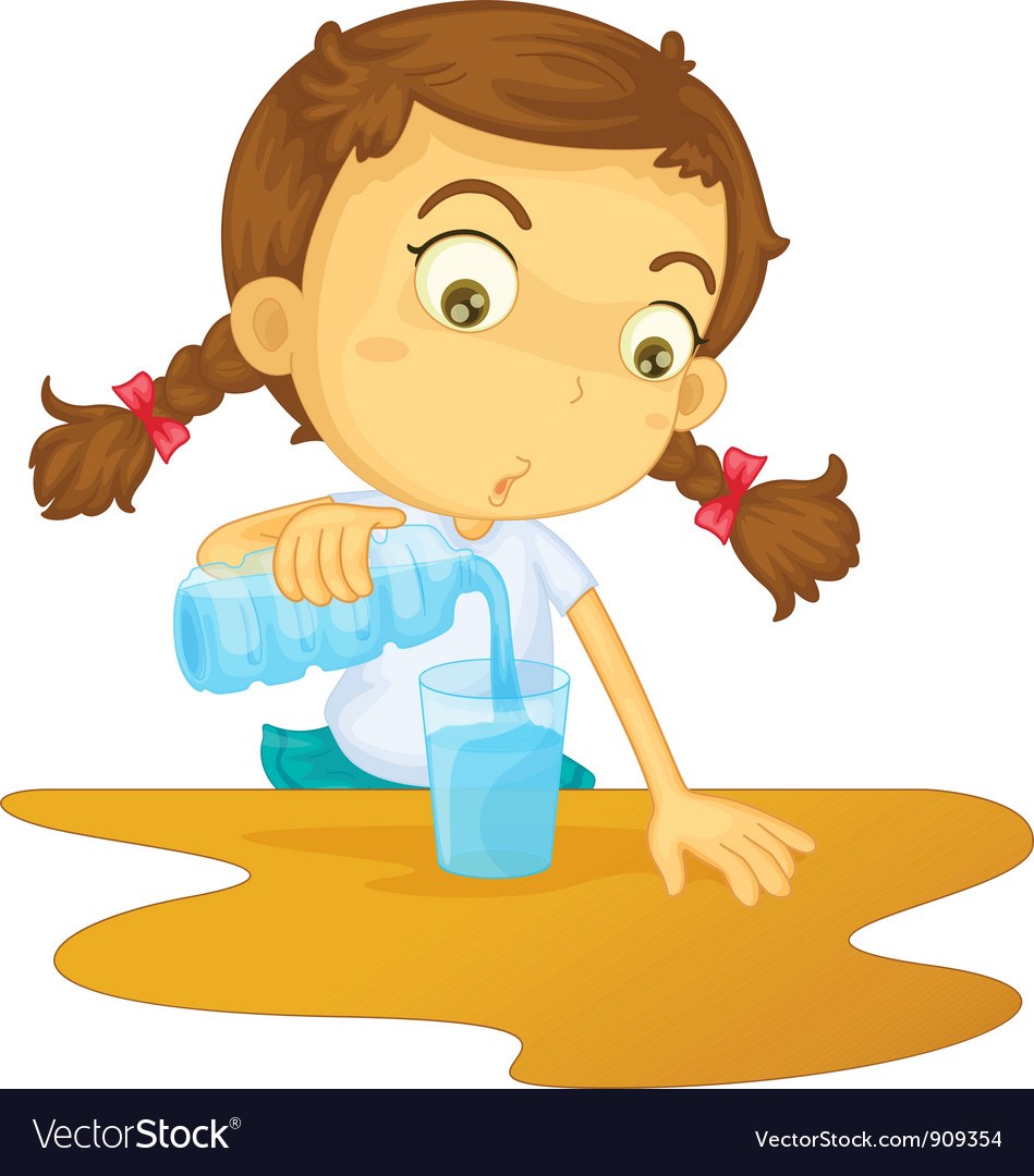 Pouring water clipart.