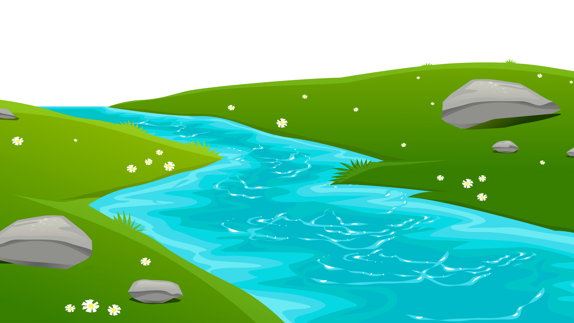 River water clipart.