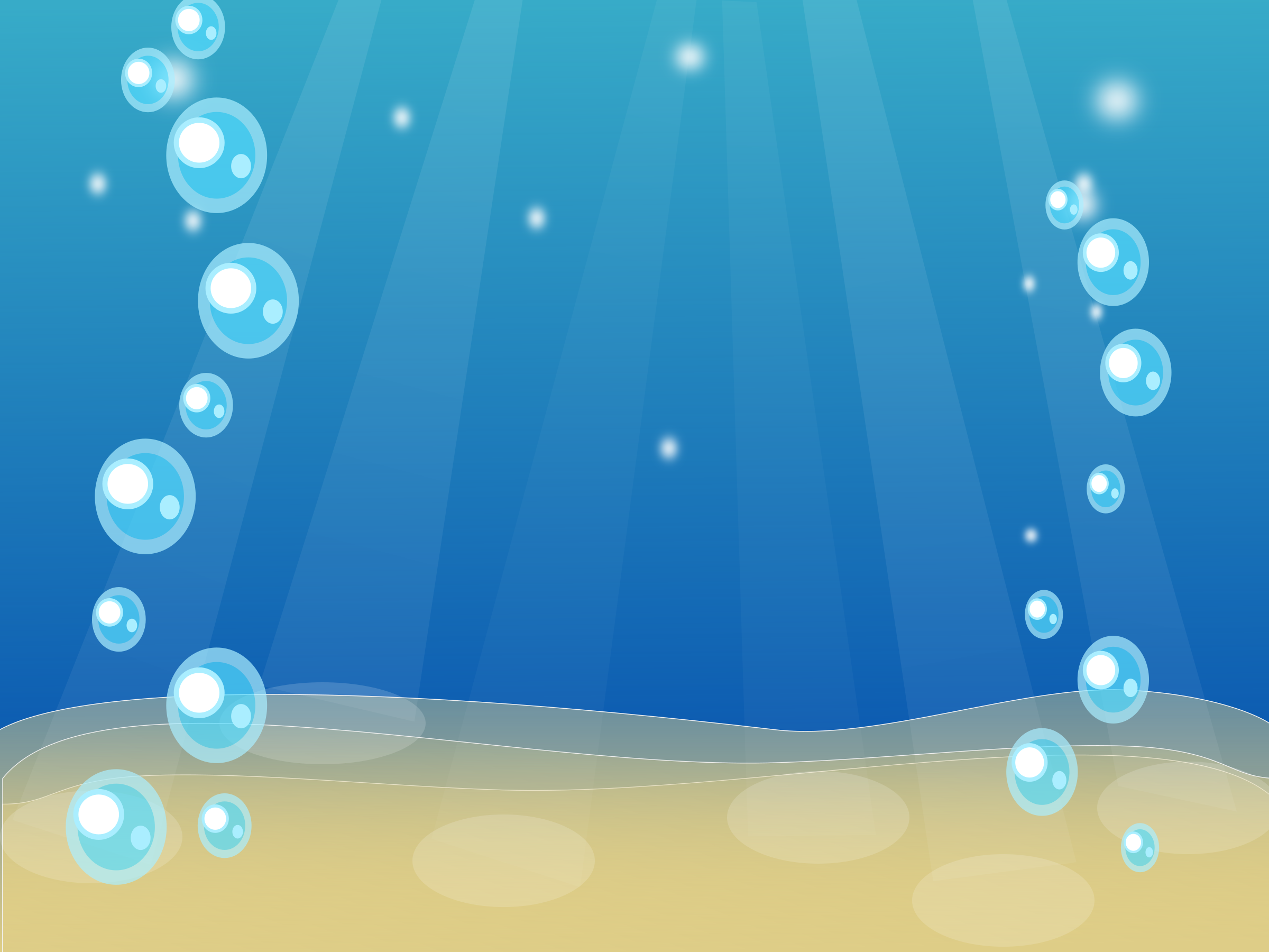 Bubbles in the water vector clipart image