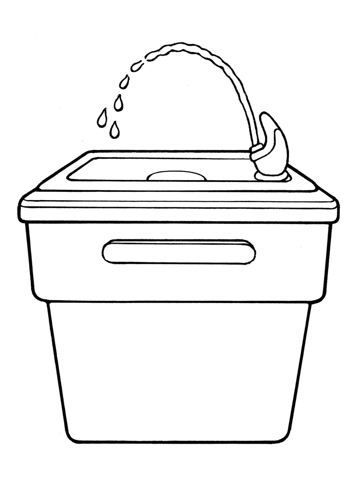water fountain clipart drink