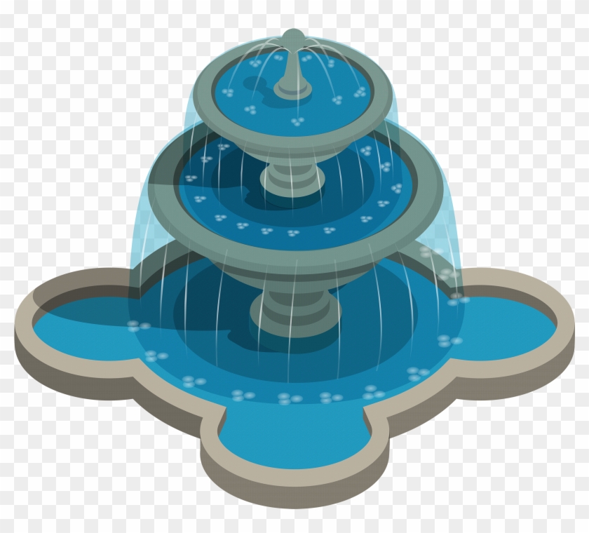 water fountain clipart top view