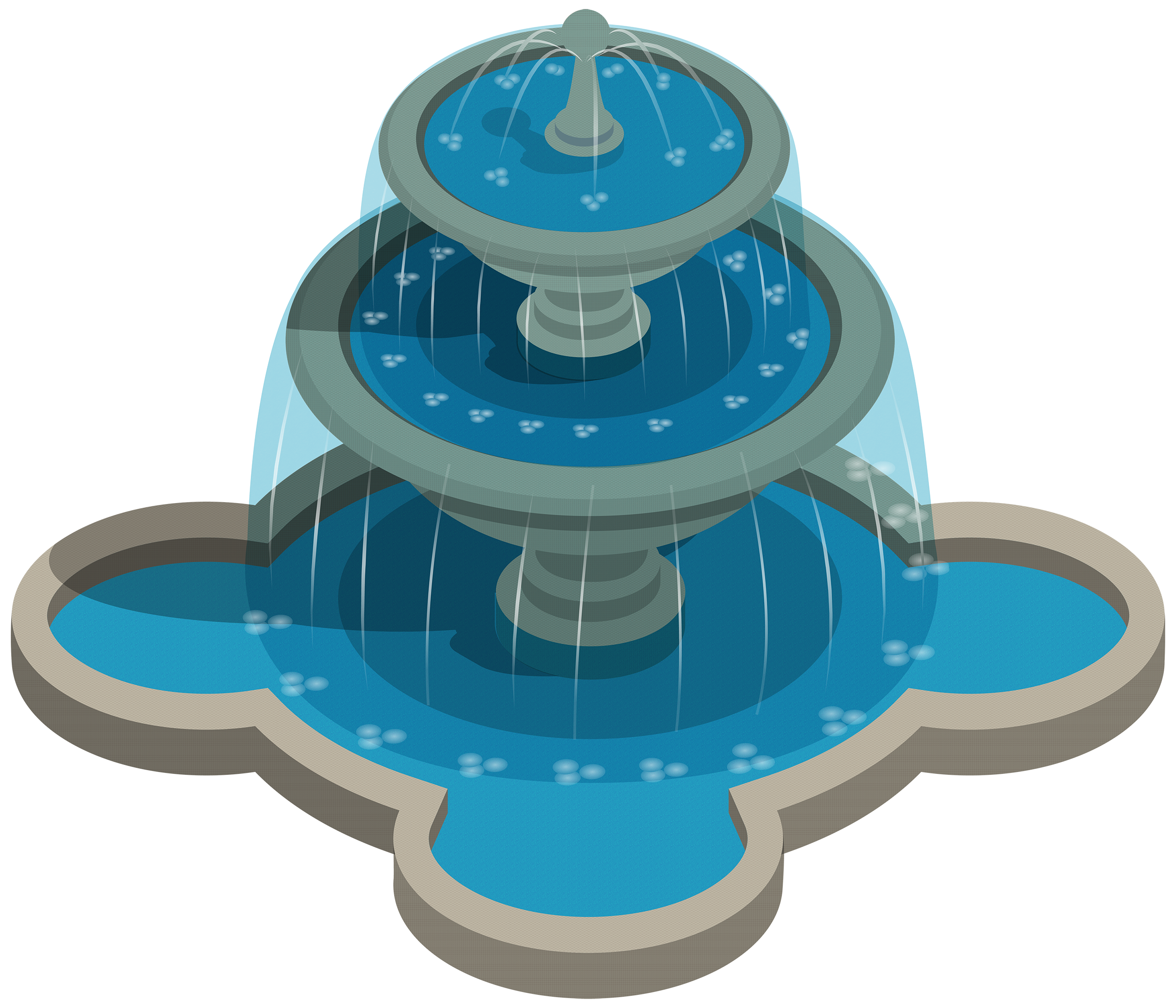 Water fountain png.