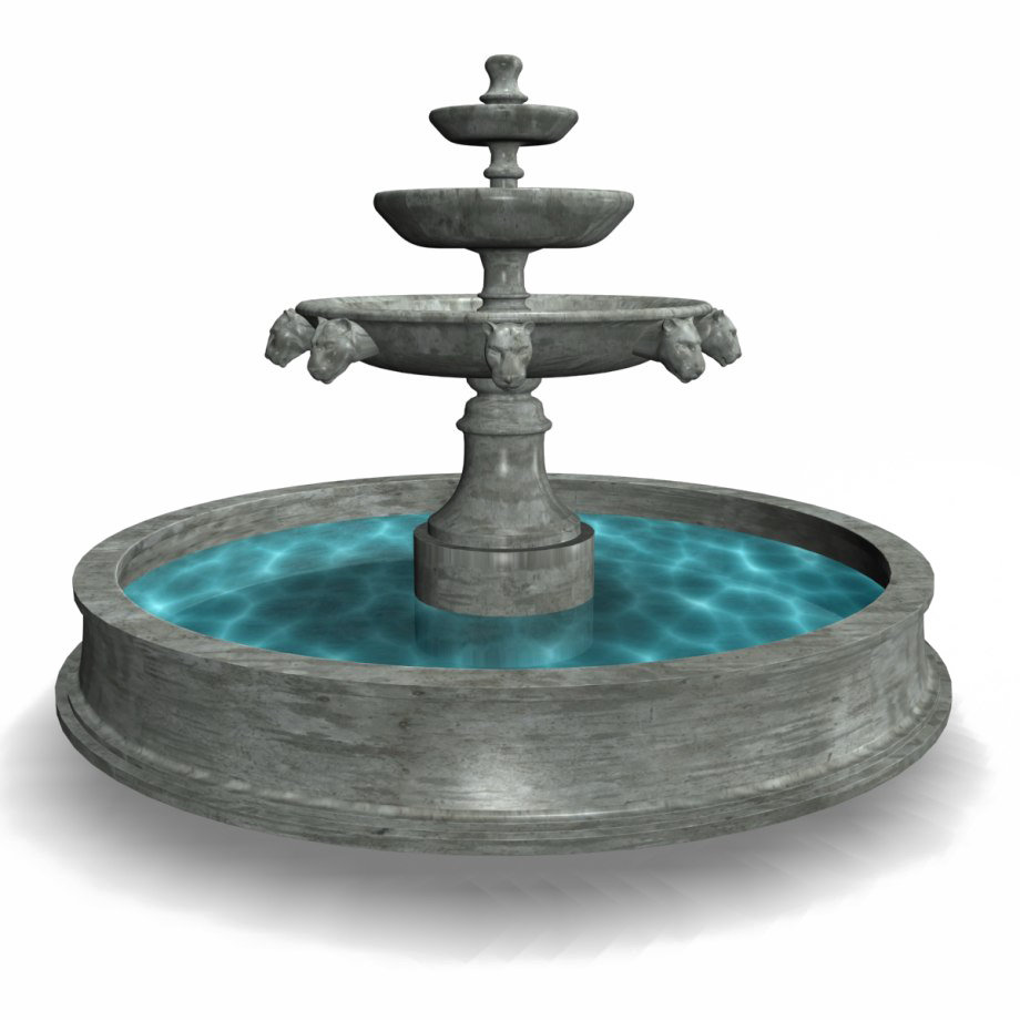 Fountain clipart transparent background, Fountain