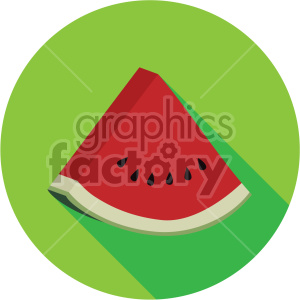 Watermelon slice circle.