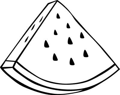 Free Watermelon Clipart coloring page, Download Free Clip