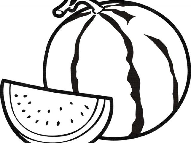 Coloring pages Clipart watermelon