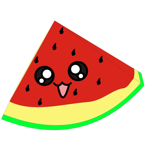 Watermelon cute clipart.
