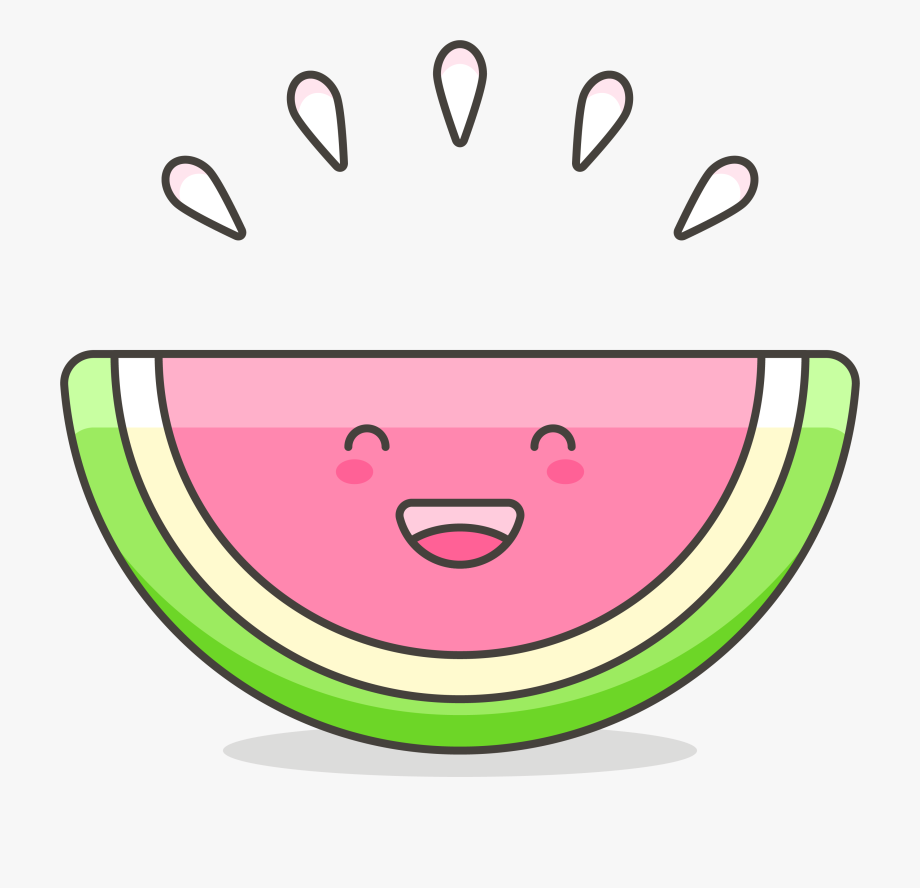 Watermelon clipart line.