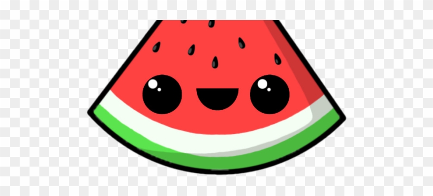 Watermelon clipart kawaii.