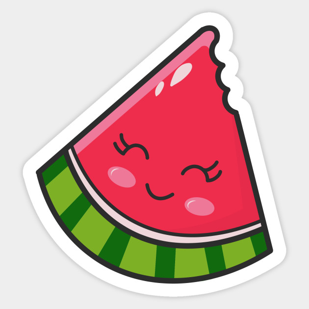 Cute kawaii watermelon.