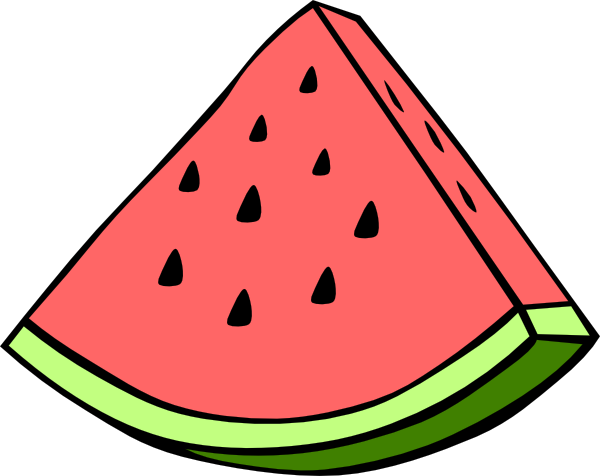 Pink watermelon clip.