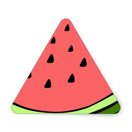 Juicy watermelon triangle.