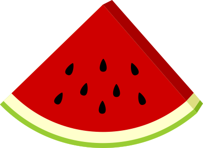 Watermelon slice clipart.