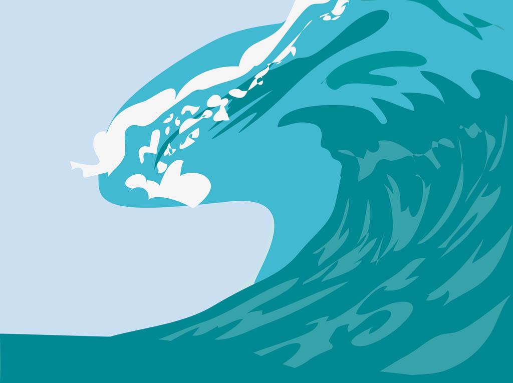 waves clipart cartoon