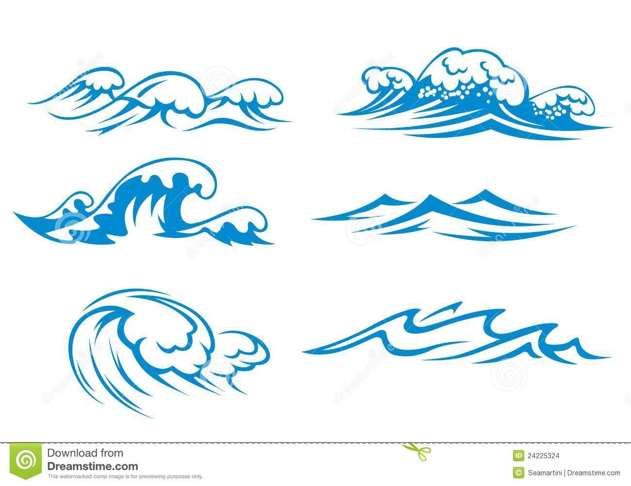 Waves silhouette google.
