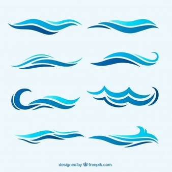 Waves vectors photos.