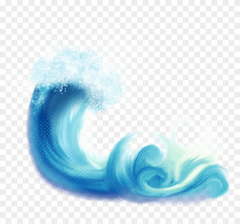 Watercolor Waves Clipart, HD Png Download