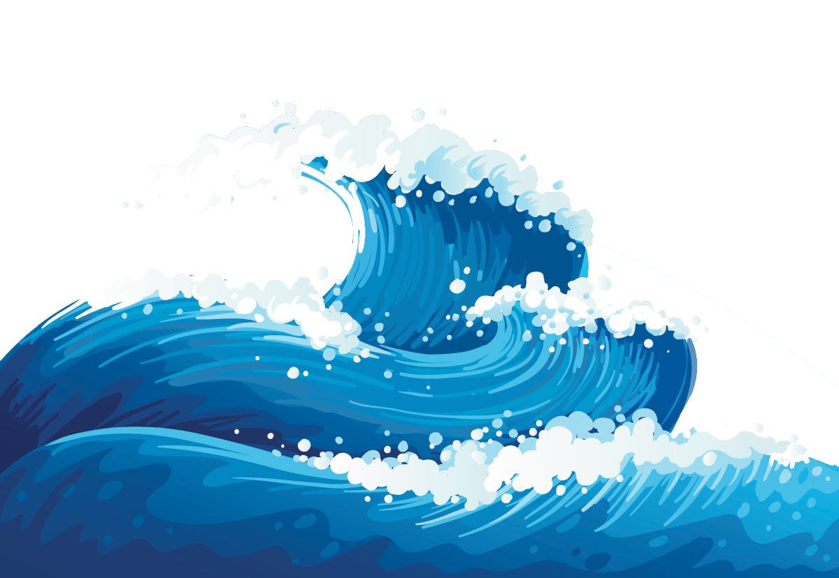 waves clipart wave outline