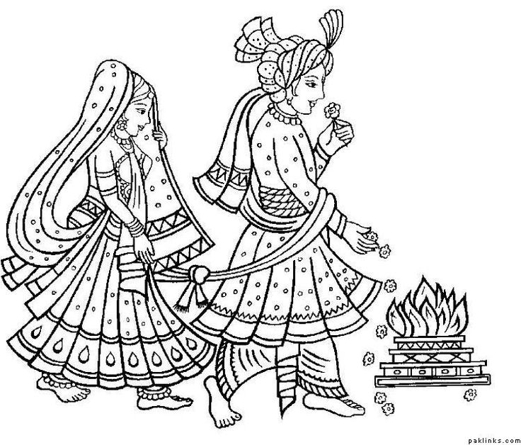Hindu wedding clipart.