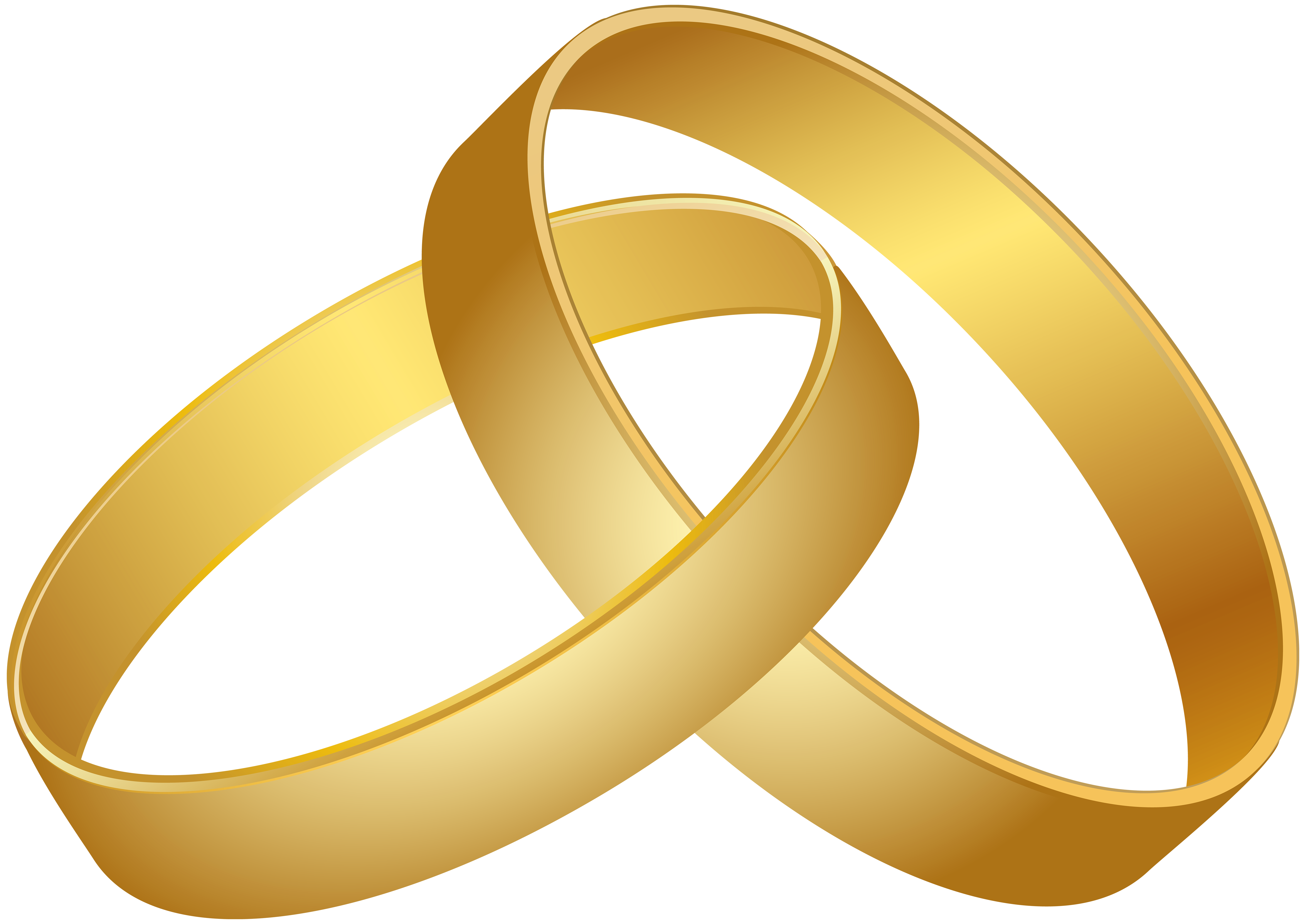 Wedding Rings Gold PNG Clip Art