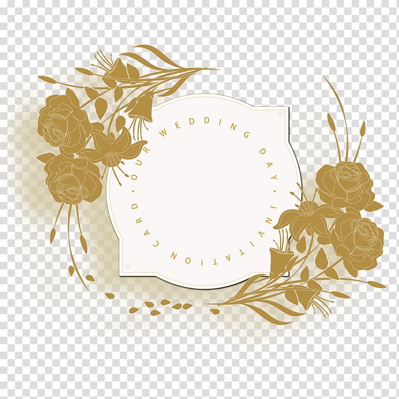 Wedding invitation flower.
