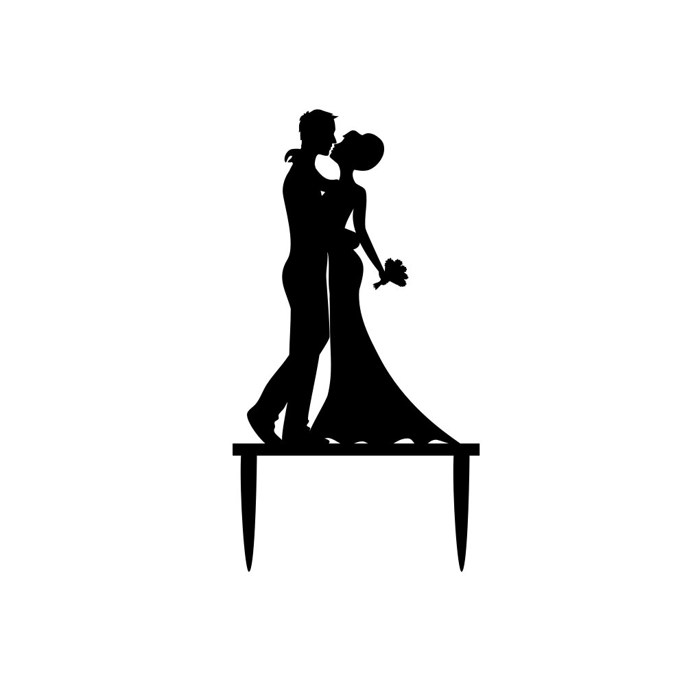 Free wedding silhouette.