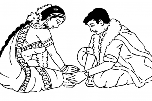 Tamil wedding clipart.