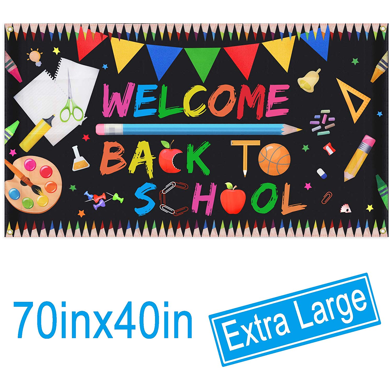 welcome back to school clipart banner