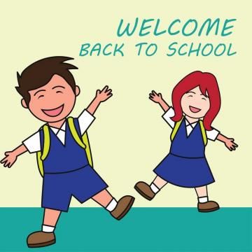 Welcome Back To School Cartoon Concept Vector Illustration