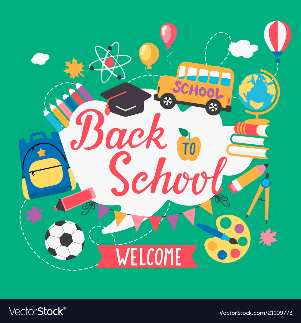 Banner welcome back to school