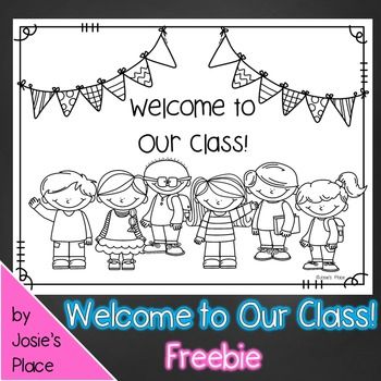 Welcome to Our Class Coloring Sheet FREEBIE
