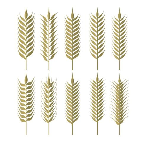 Simple Wheat Ears Clipart eps, svg file