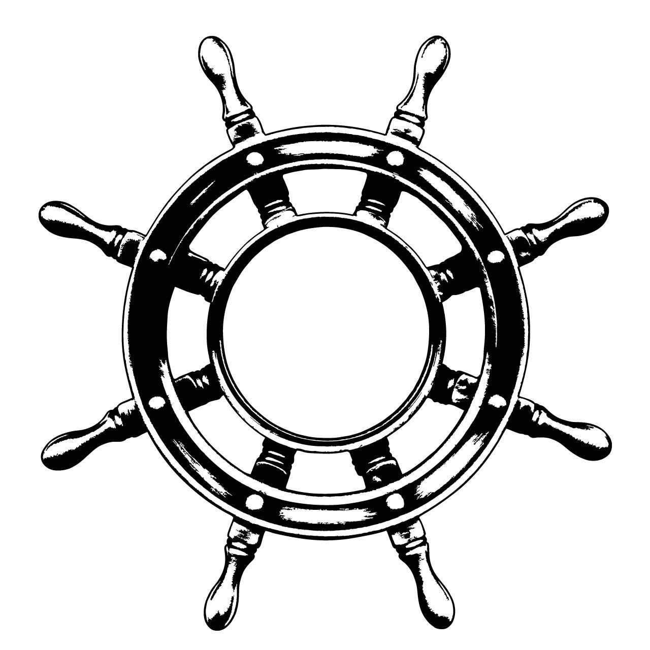 Details about SHIPS WHEEL PIRATE WALL STICKER DECAL ART