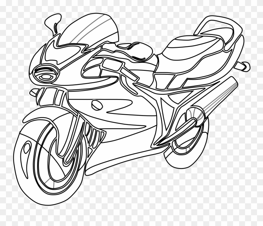 Motorcycle vector art.