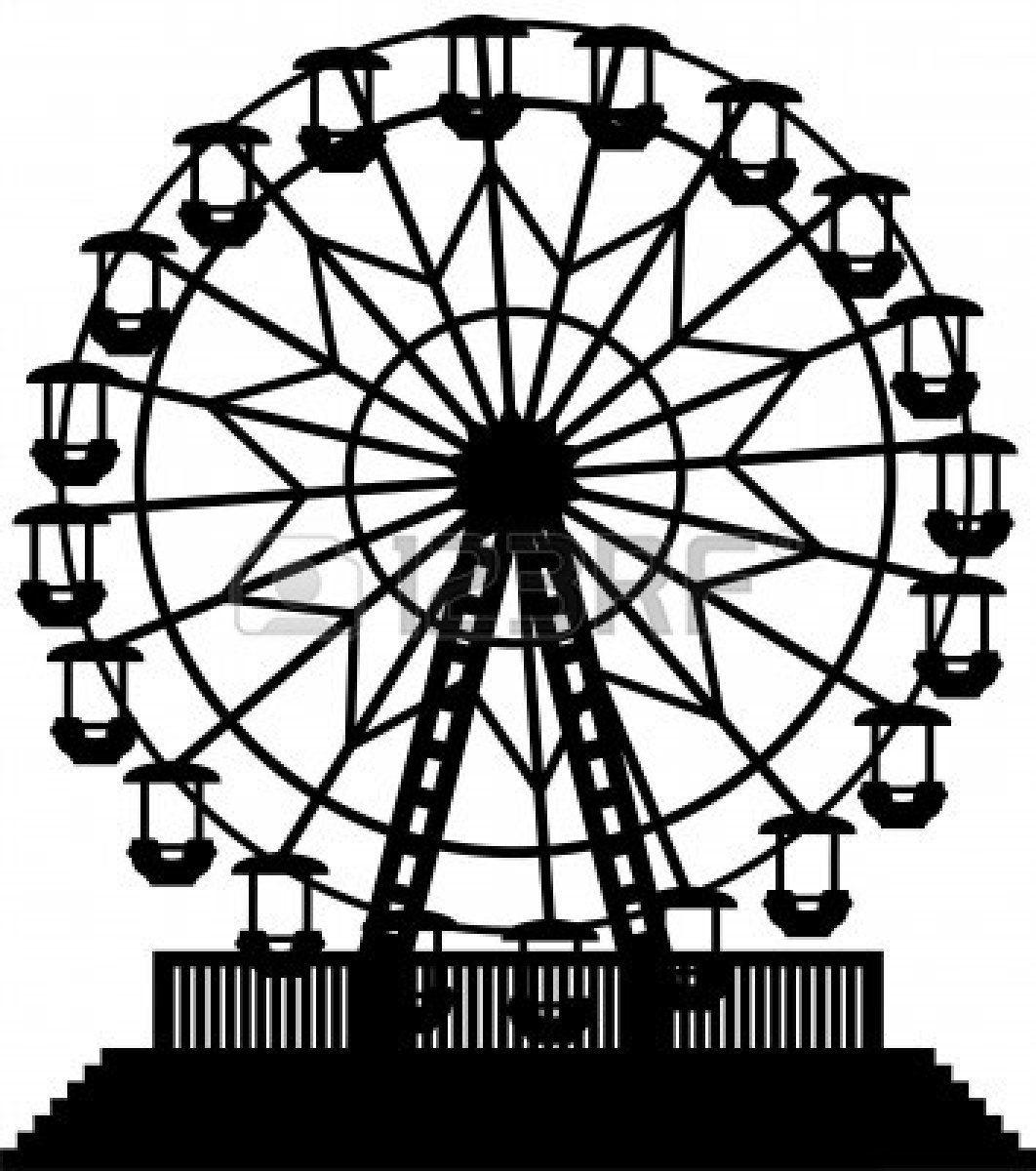 wheel clipart black and white silhouette