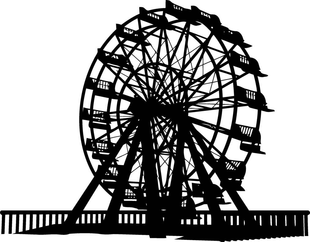 wheel clipart black and white silhouette