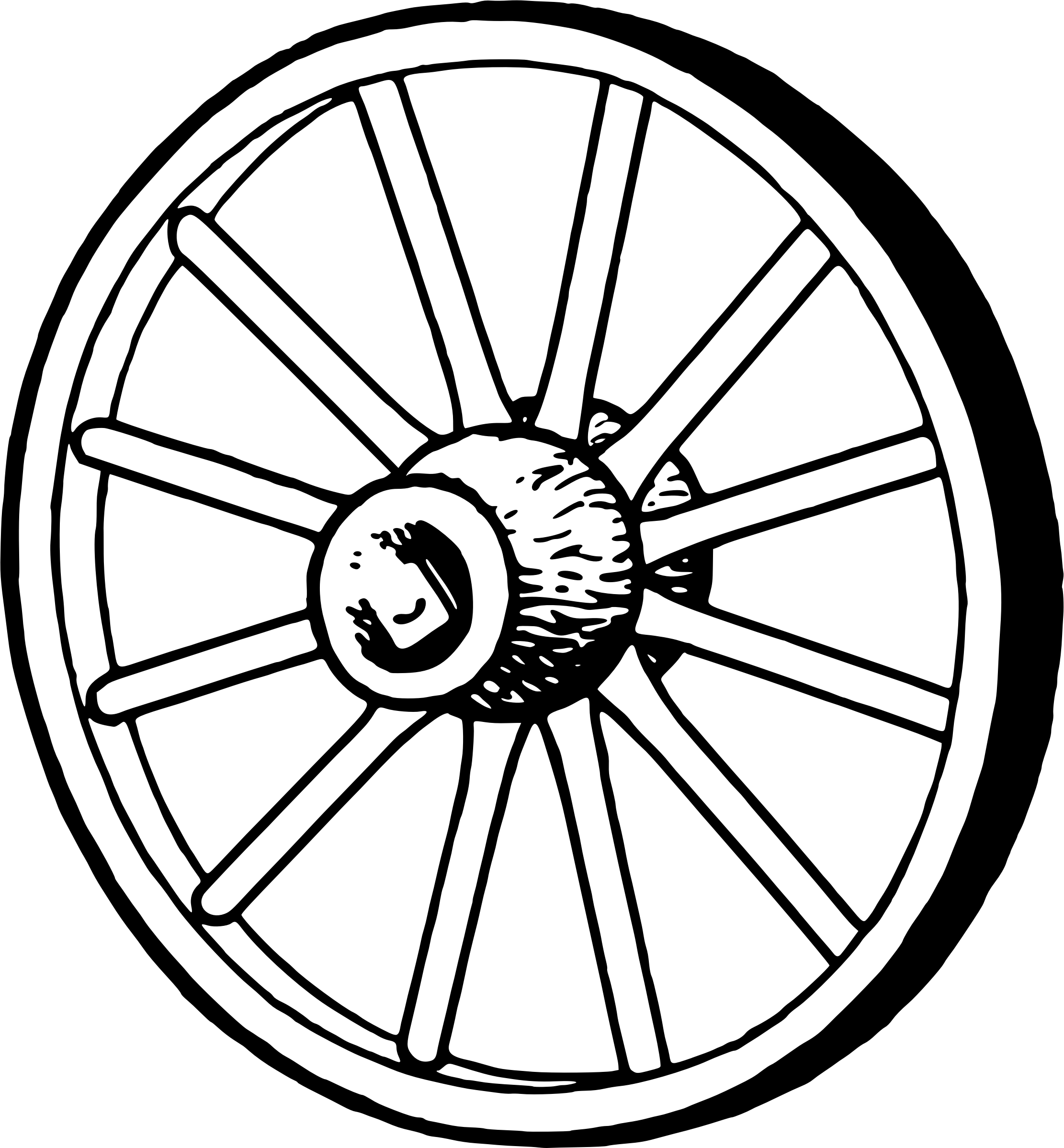 HD Wagon Wheel Clipart