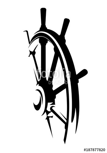 wheel clipart black and white vector