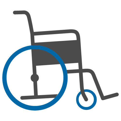 Wheelchair wheel chair clip art at clker vector image